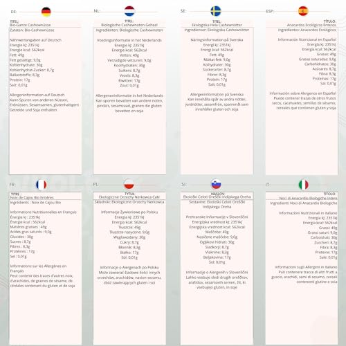 Wholefood Earth Organic Cashew Nuts Whole – 500g | Raw | GMO Free | Vegan 6