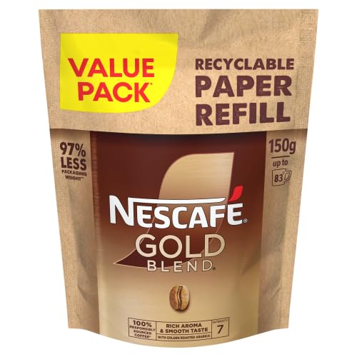 NESCAFÉ Gold Blend Refill 150g - Premium Instant Coffee (Pack of 5)