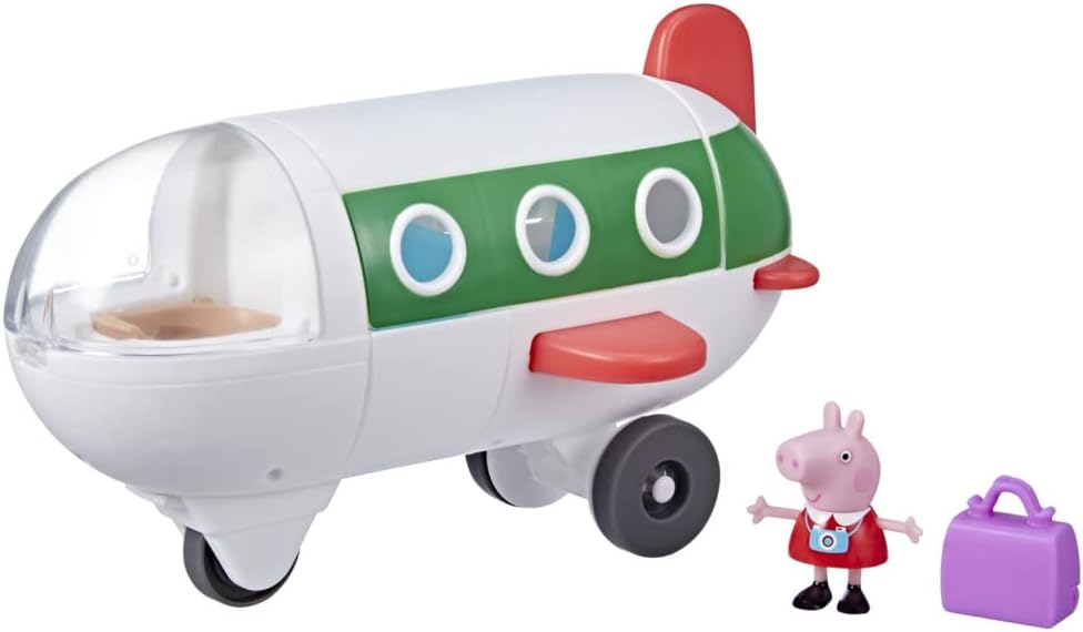 Peppa Pig F3557 Adventures Plane Playset - Rolling Vehicle with Peppa Figure, Ages 3+