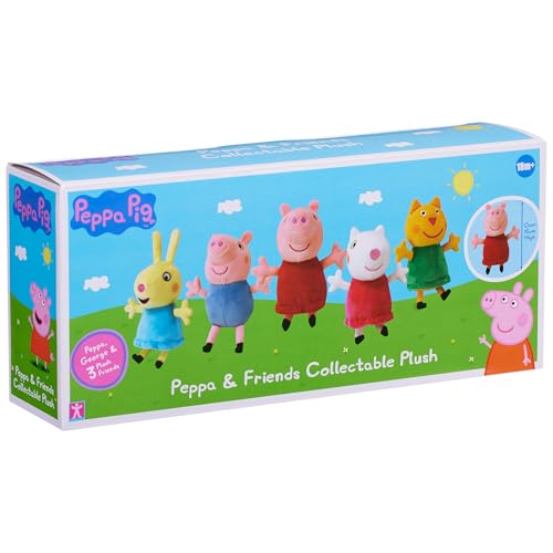 Peppa Pig 08202 Collectable Plush 5 Pack - Peppa, George, Suzy Sheep, Rebecca Rabbit, Candy Cat 8