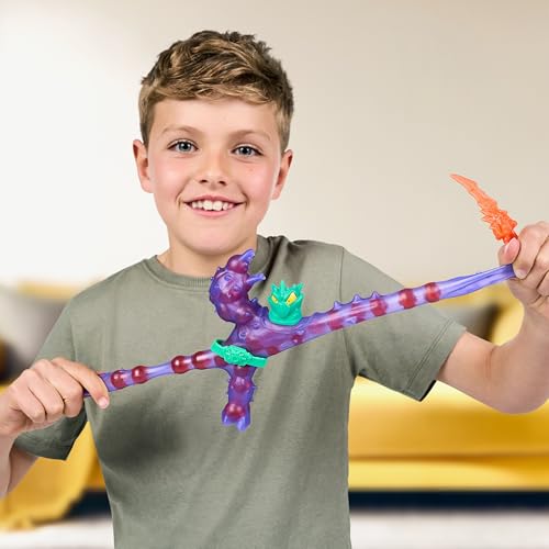 Heroes of Goo Jit Zu Meteor Madness Battle Cacticus Action Figure | Stretches 3x Size | Includes Thunder Spear 2