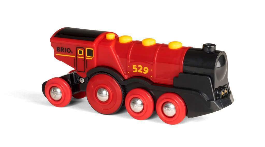 BRIO Mighty Red Locomotive Battery Powered Action Engine for Kids - Model 33592 4
