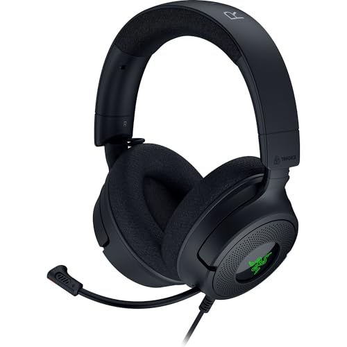 Razer Kraken V4 X - Wired PC Gaming Headset with TriForce 40mm Drivers, 7.1 Surround Sound, Retractable Mic & Chroma RGB - Black 10