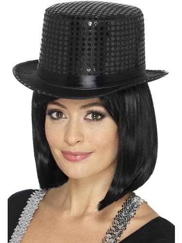 Smiffys Black Men's Sequin Top Hat (US)