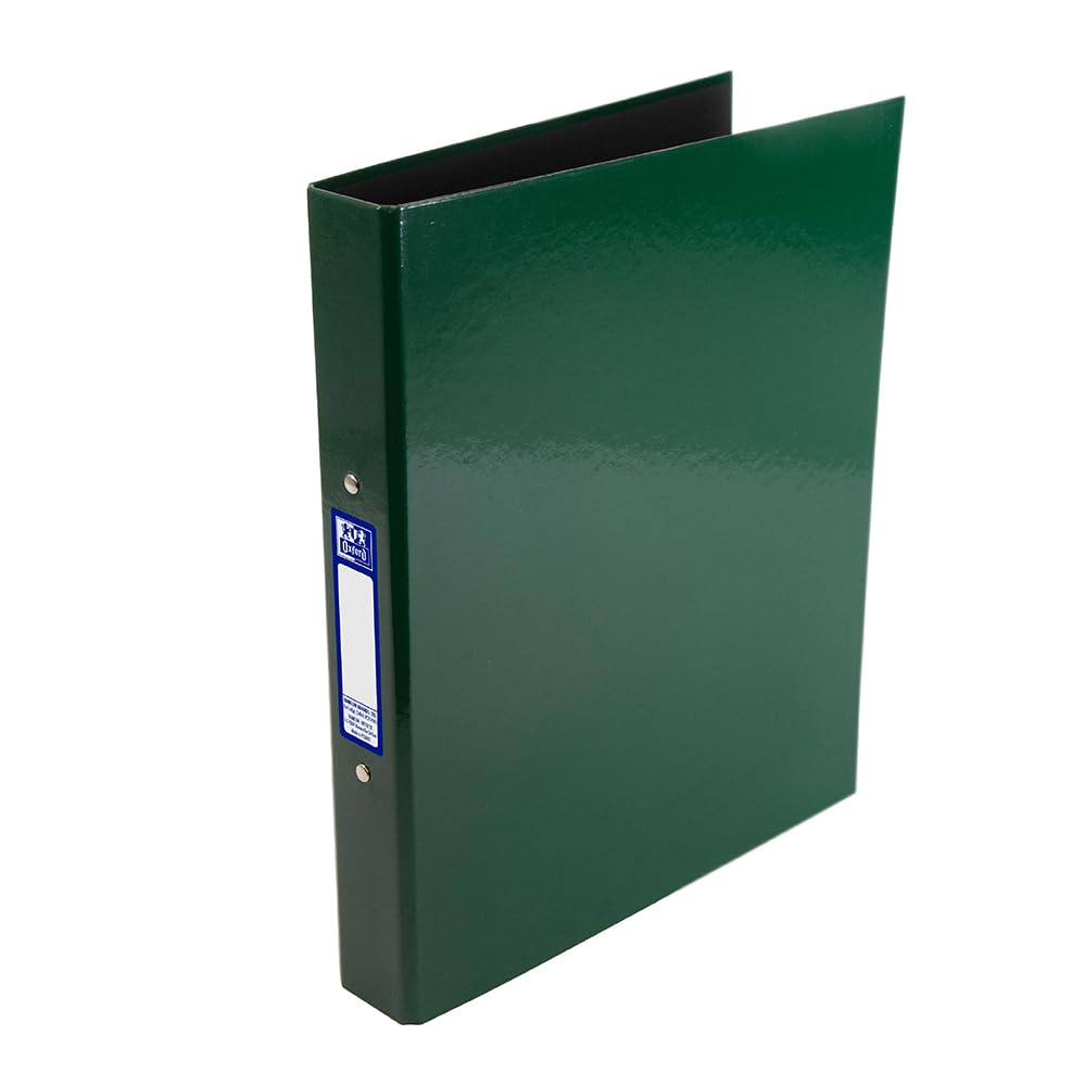 Oxford Premium A4 Ring Binder, Dark Green Single Folder, 25mm Capacity, Lam 1