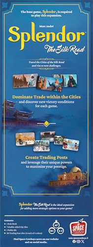 Space Cowboys Splendor Refresh: The Silk Road Expansion Card Game 4