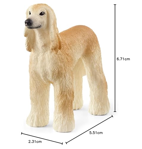 SCHLEICH Afghan Hound Farm World Figurine - Realistic Animal Play Figure for Kids 3+ 13