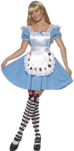 Smiffys Alice in Wonderland Women's Card Game Costume Dress - S