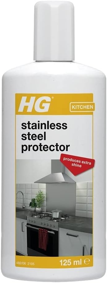 HG Stainless Steel Protector - Quick Shine & Polish for Chrome, Aluminium & Stainless Steel (125ml)