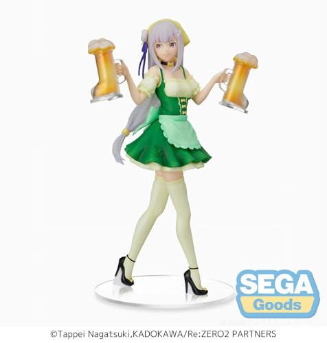 SEGA Re:Zero Emilia Oktoberfest Ver. Statuette PVC Figure (SEGA53703)