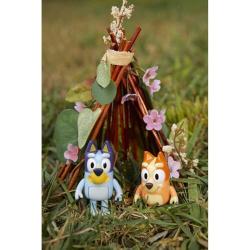 Bluey Family 4-Pack Figurines - Poseable Characters for Imaginative Play