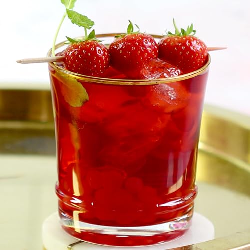 The TeaShed Strawberry Bubble Tea Syrup - 30ml Single-Serve Fruit Syrup for Homemade Boba Tea