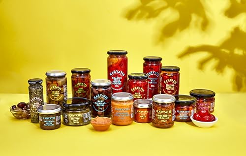 Karyatis Spanish Green Queen Olives in Brine, 350g Glass Jar