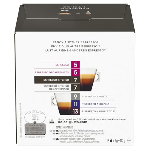 NESCAFE Dolce Gusto Espresso Intenso Coffee Pods - 48 Capsules (3 Boxes of 16) 7