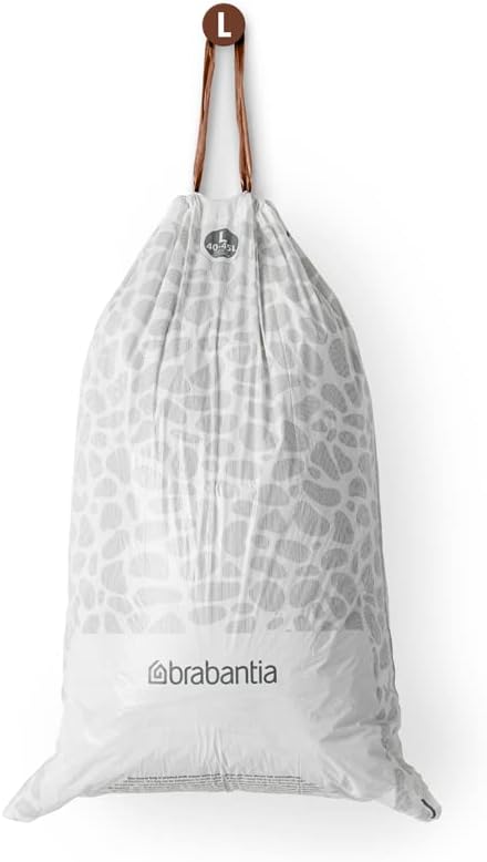 Brabantia - PerfectFit Bin Liners (Size L/40-45 Litre) Thick Plastic Trash Bags 3
