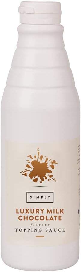 Simply - Luxury Milk Chocolate Topping Sauce, Ready-to-Use Dessert Sauce