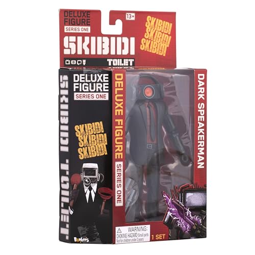Skibidi Toilet Deluxe Figure - Dark Speakerman 6" Collector Series Action Figure 7