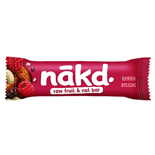 Nakd Berry Delight Raw Fruit & Nut Bar - Vegan, Gluten Free, No Added Sugar - 35g x 18 5
