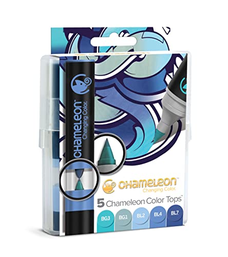 Chameleon - Blue Tones Color Blending Set Color Tops (BL2, BL4, BL7, BG1, BG3)