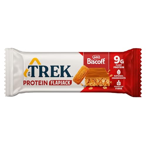 JB's TREK High Protein Flapjack Biscoff - Plant-Based Vegan Snack - 50g 4