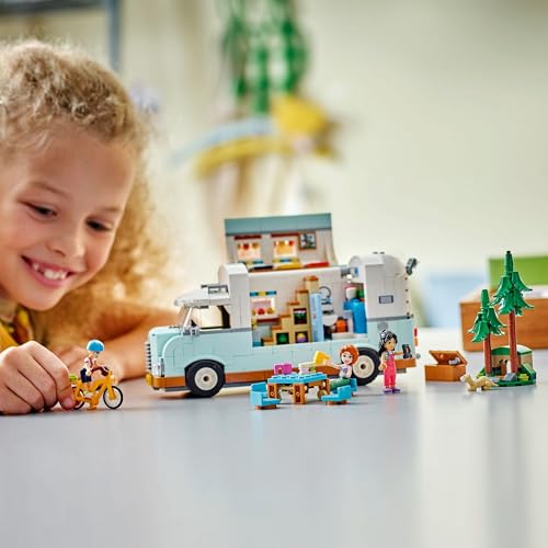 LEGO Friends Friendship Camper Van Adventure Set - Building Toy with Mini Dolls & Accessories for Ages 7+ 9