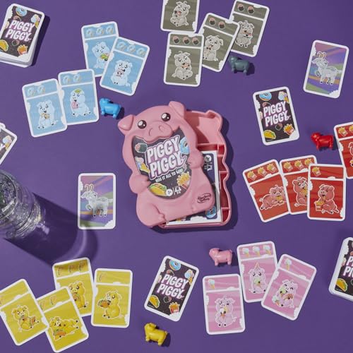 Hasbro Gaming Piggy Piggy Card Game for Family Fun, Strategy Game for 2-6 Players 4
