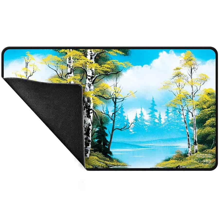 Ultra Pro Bob Ross Lakeside Path Stitched Playmat
