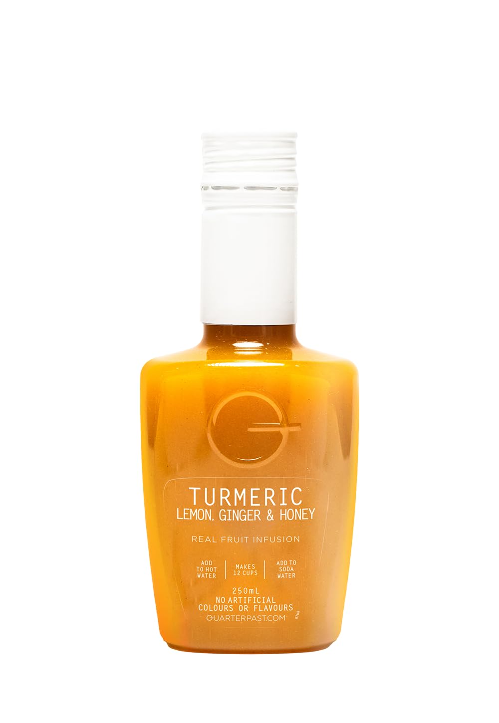 Quarterpast Turmeric, Lemon, Ginger and Honey Fruit Tea - Natural Caffeine Free | 250 ml