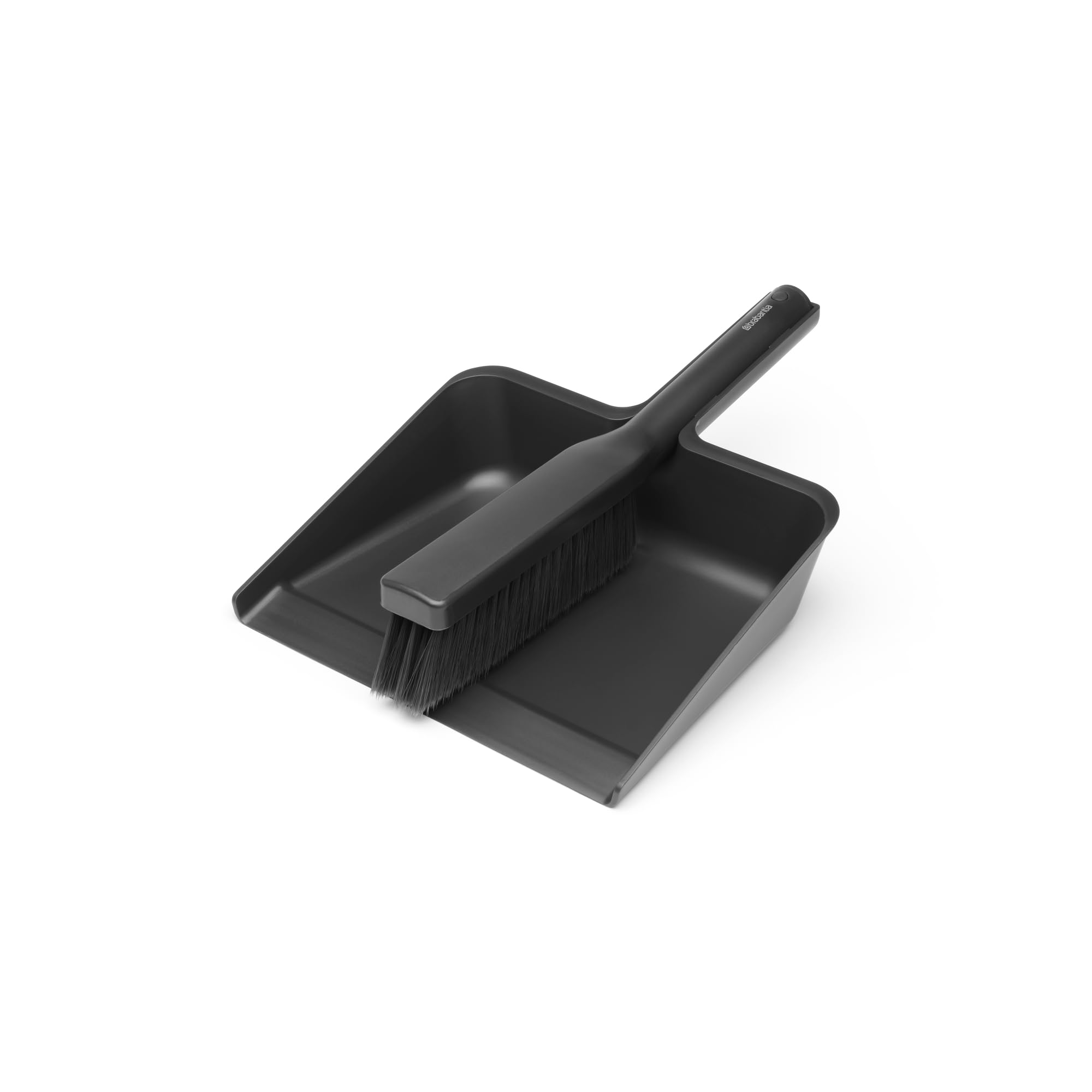 Brabantia SinkSide Dustpan and Brush Set - Space-Efficient Storage | High Rim Dustpan | Bristle Comb