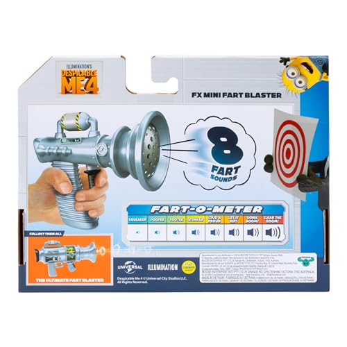 Despicable Me 4 SFX Mini Fart Blaster - 8 Silly Sound Gag Toy for Kids 9