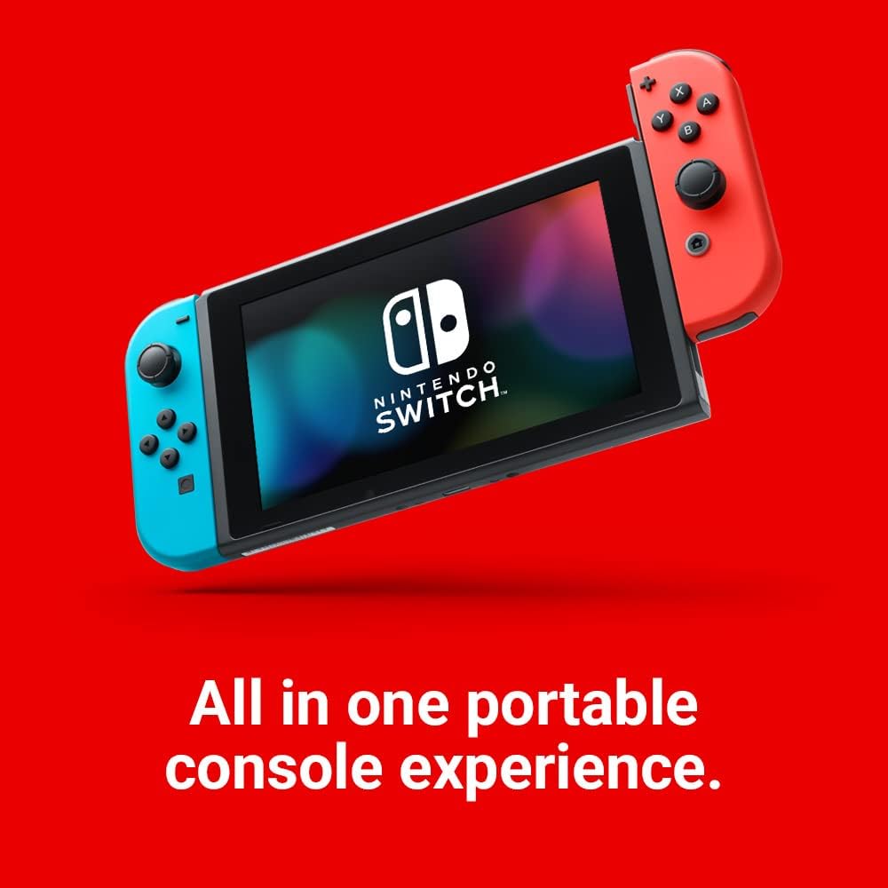 Nintendo Switch (Neon Red/Neon Blue) - Hybrid Gaming Console