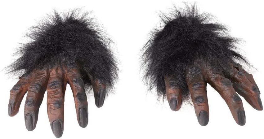 Bristol Novelty Hairy Hands - Brown, One Size