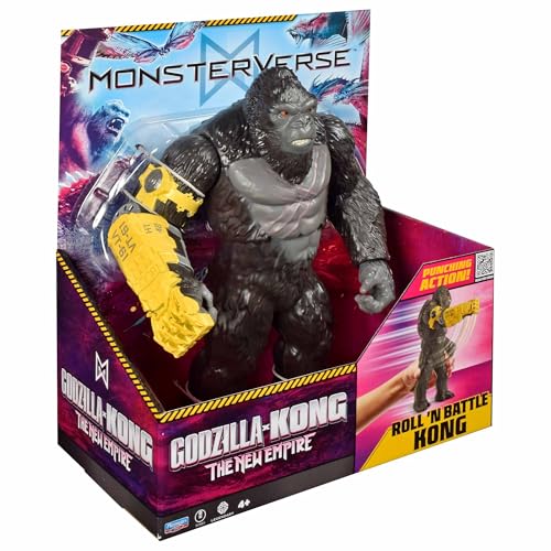 MonsterVerse Giant Kong Roll N Battle Action Figure - 11 Inch Scale | Interactive Movement | Plastic 2