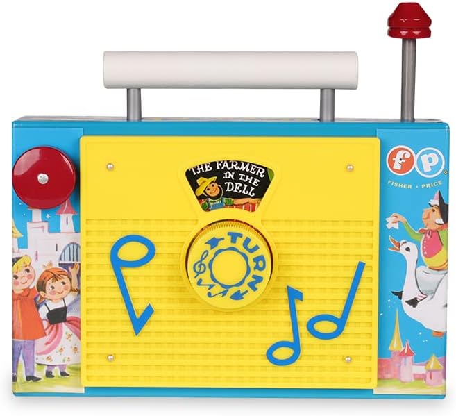 Fisher Price Classics | TV Radio | Interactive Toy for Pretend Games and Role Play, Classic Preschool Toy with Retro-Style Packaging, Suitable for Boys and Girls