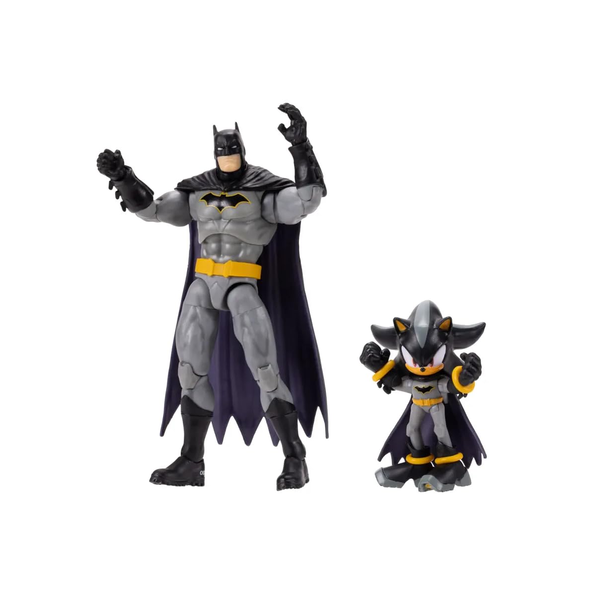 Sonic The Hedgehog Shadow as Batman & Classic Batman Action Figure Multipack | 2.5' & 5' Figures | Ages 3+ 1