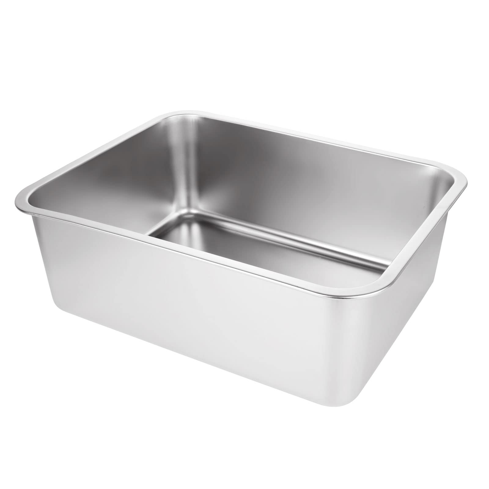 ASelected 304 Stainless Steel Washing Up Bowl - 16.5L Capacity | 44.5cm Outer Size | Built to Last