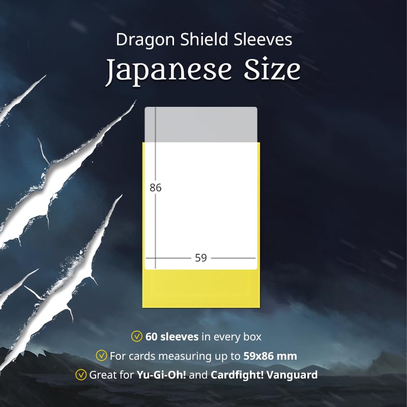 Dragon Shield Japanese Size Matte Crimson Card Sleeves (60 Pack)