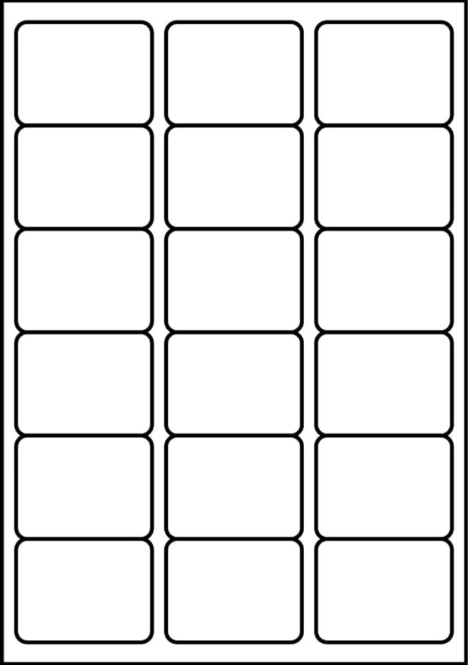 SmithPackaging A4 Self Adhesive Address Labels - 18 Labels per Sheet, 20 Sheets | Matte White 1