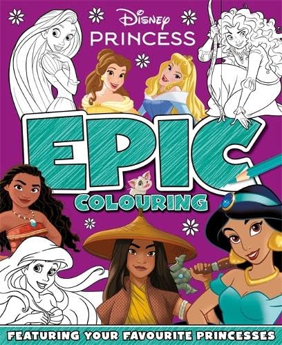 Autumn Disney Princess Epic Colouring Book | Ages 3-10 | Paperback 1