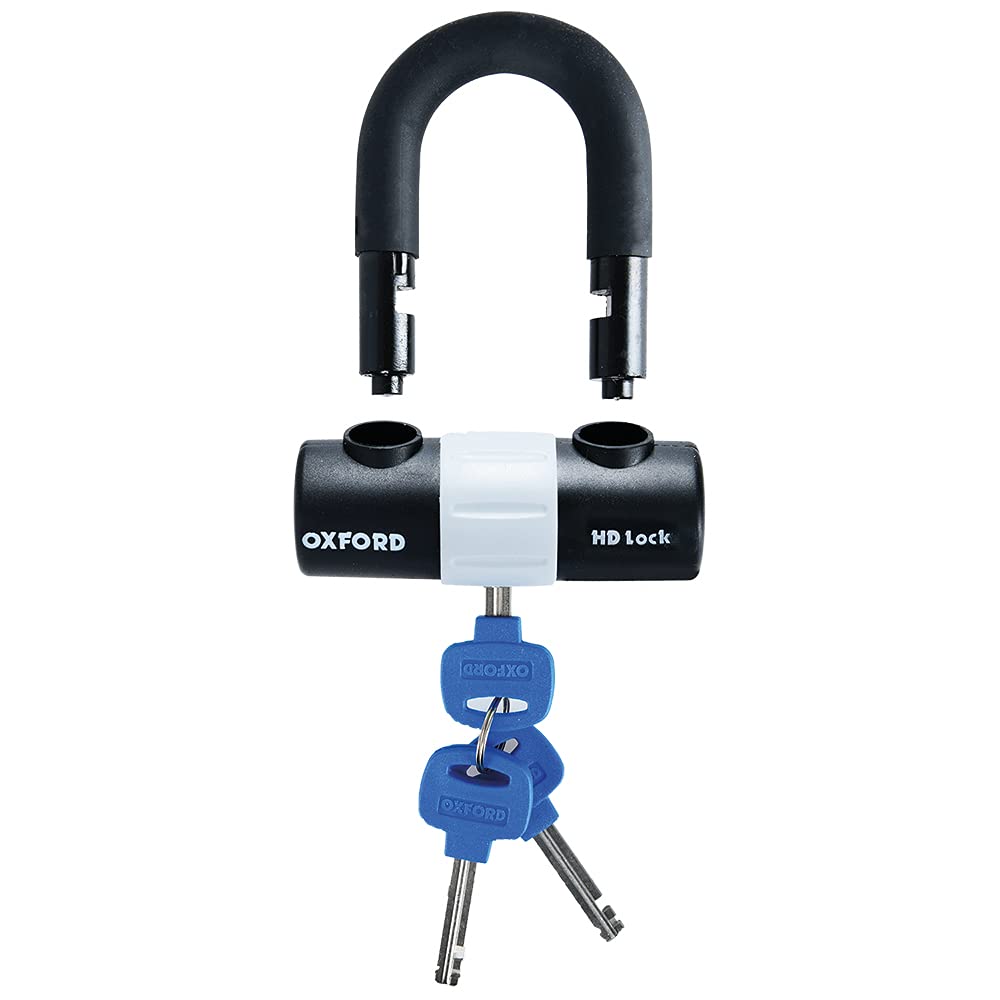 Oxford OF159 H D Motorbike Chain Lock + Screamer 7 Alarm Disc Lock Yellow/B 4