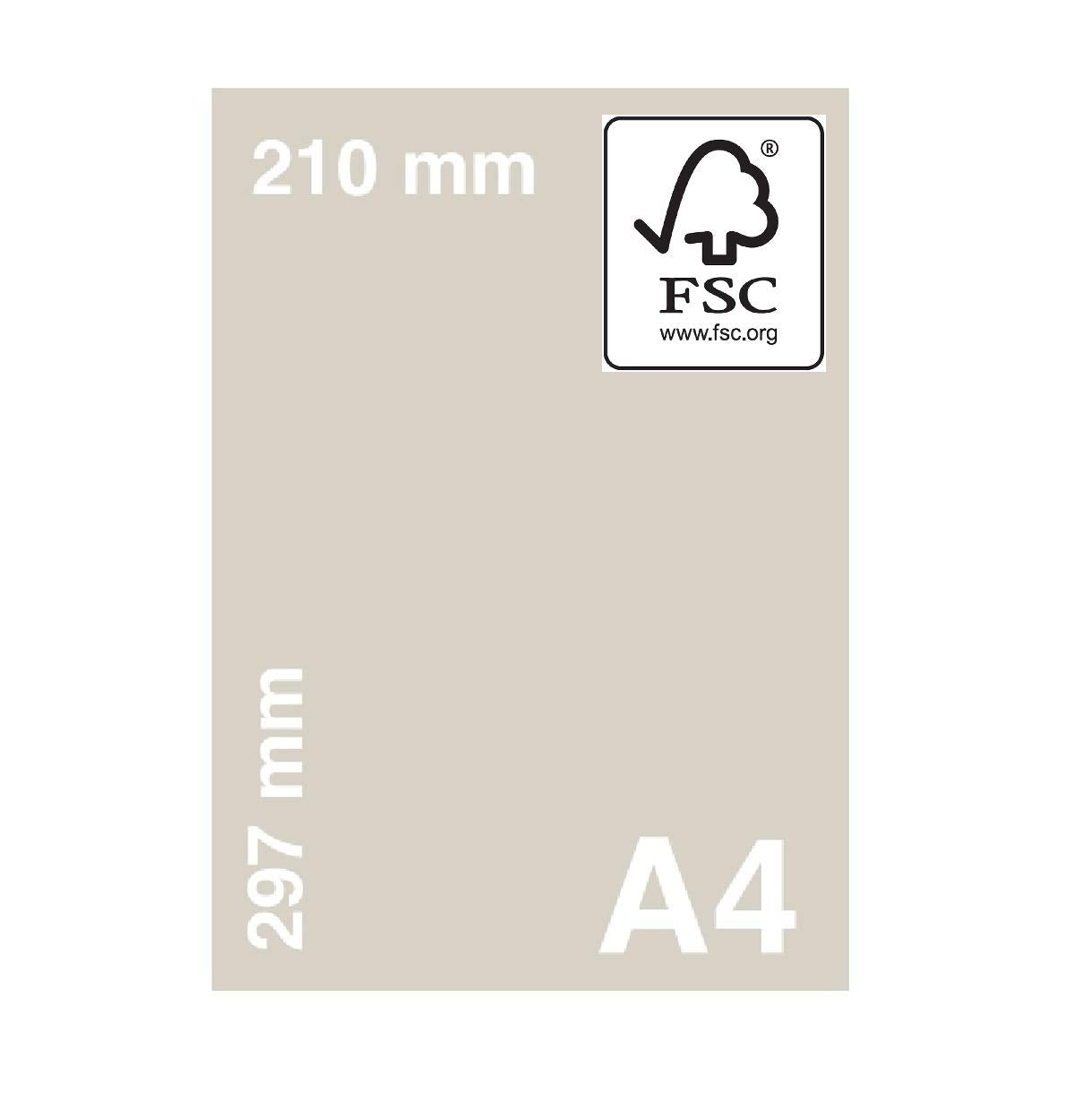Habercrafts A4 Lemon Yellow Colour Paper - 80gsm, 50 Sheets | Double Sided Printer & Craft Paper