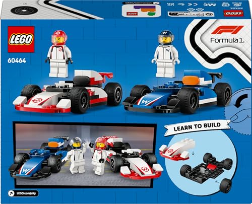 LEGO City F1 Williams Racing & Haas F1 Race Cars - Toy Formula 1 Building Set for Kids 4+ 15