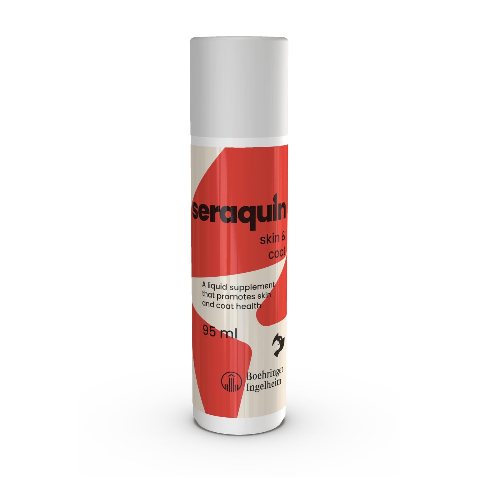Seraquin Skin & Coat Care Liquid Supplement for Dogs - 95 ml | Promotes Glossy Fur
