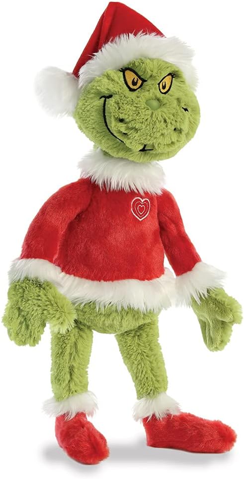 Dr. Seuss Grinch Santa 19" Plush - Officially Licensed