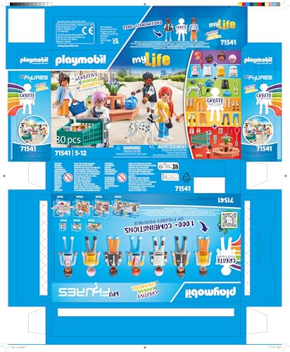 Playmobil MyFigures Shopping Playset - 80-Piece Fashion Fun for Ages 5+ 14