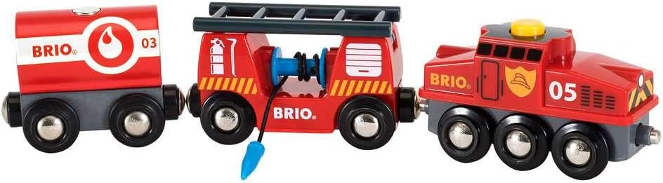 BRIO World Fire & Rescue Train Set - Compatible with BRIO Railway Systems 4
