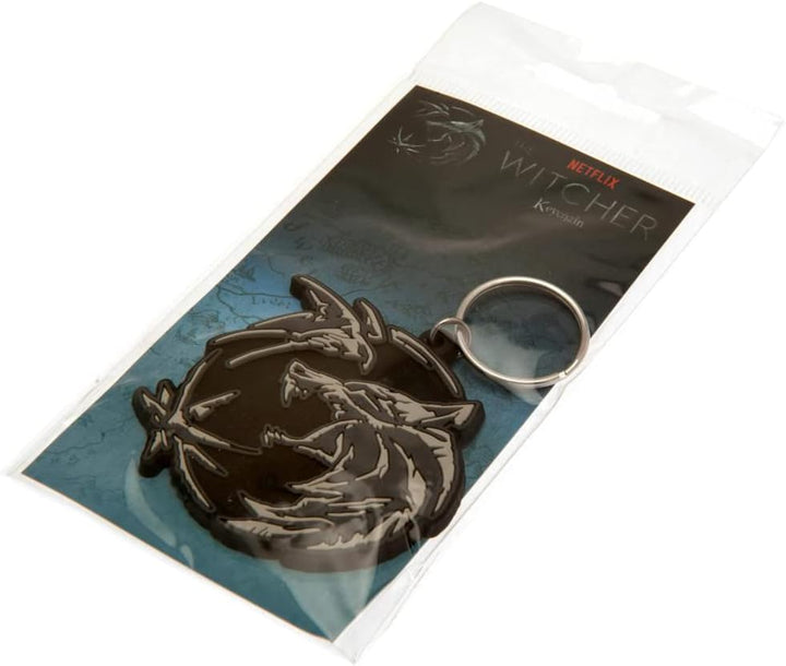 Pyramid International The Witcher Wolf Swallow Star Design Rubber Keyring (RK39256C)