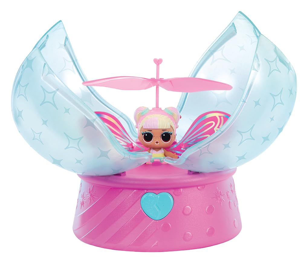 L.O.L. Surprise! Magic Flyers Fairies Tots - Flower Child - Rechargeable Flying Doll with Magic Wand, Ages 3+