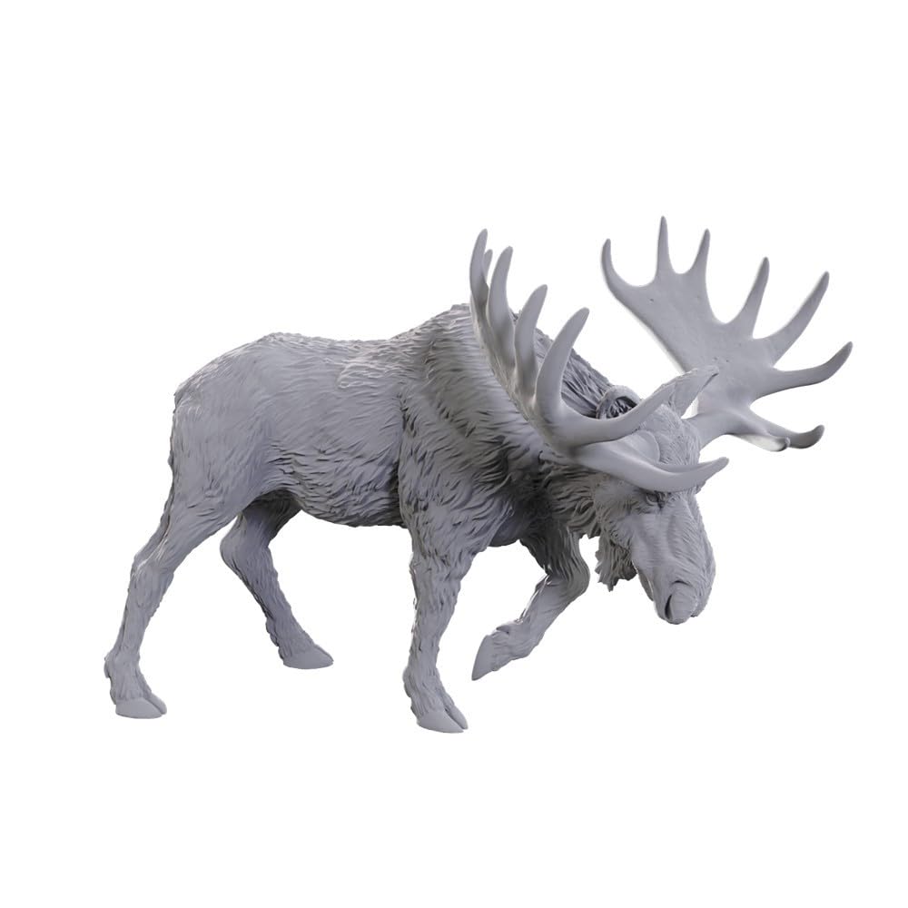 WizKids Deep Cuts Miniatures - Wave 25 Bull Moose | Unpainted Plastic Figure