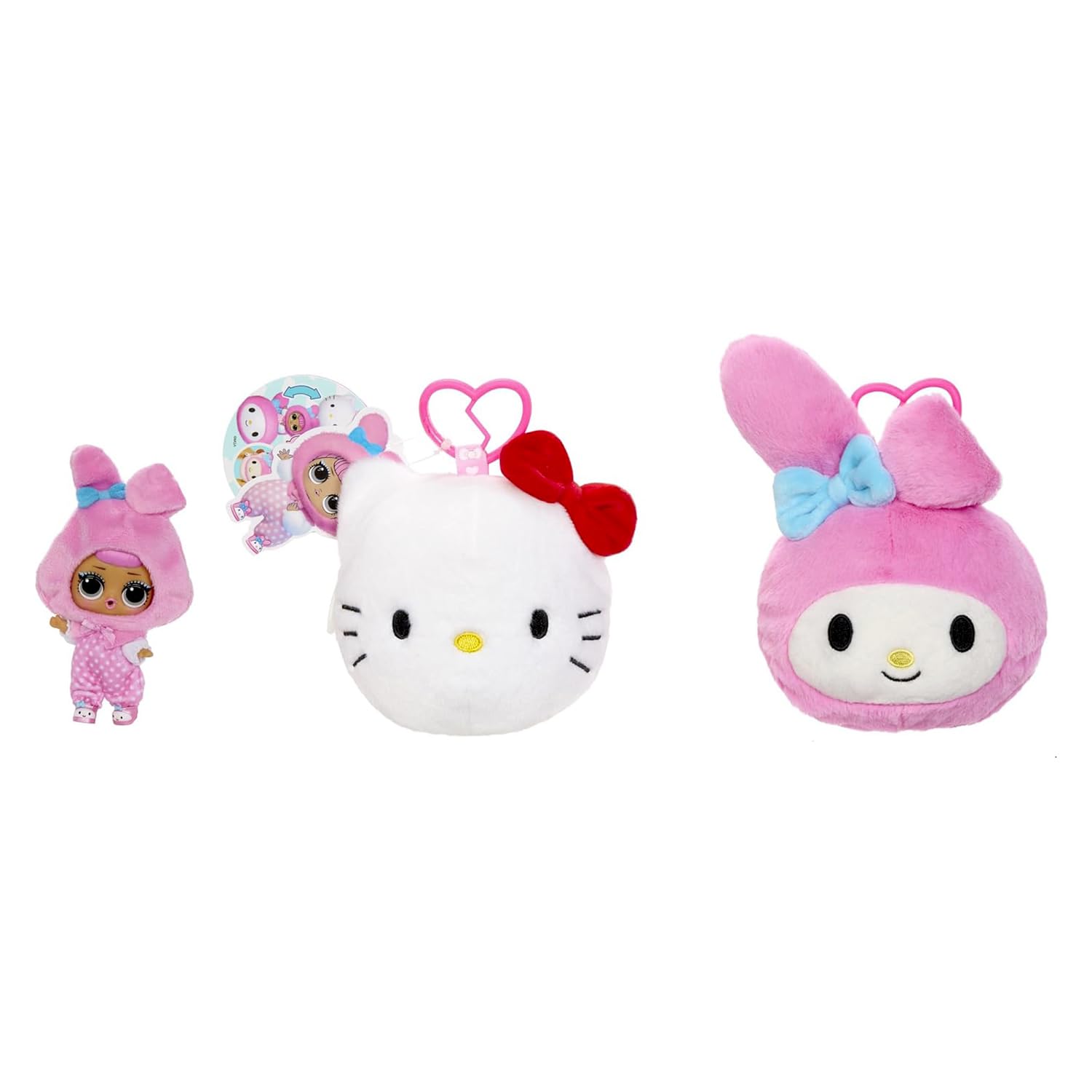 L.O.L. Surprise! Loves Hello Kitty Reversible Plush Surprise - 2-in-1 Plush, 5 Surprises, Ages 3+